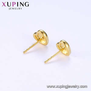 95953 مجوهرات Xuping 24K مطلية بالذهب الصين بالجملة شكل قلب وأقراط - Product Image 3