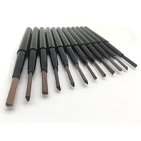 Crayons à sourcils double embout personnalisés noirs OEM en gros, à base de plantes, haute pigmentation, marque privée
