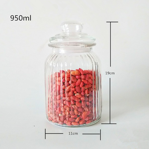 Venta al por mayor de alimentos grado cocina contenedor potes de vidro frascos de almacenamiento de vidrio con tapas de vidrio herméticas - Product Image 5