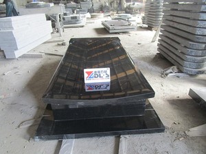Китайские натуральные надгробия из черного гранита Shanxi от производителя