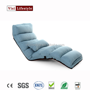 Visi Floor Folding <strong>Purple</strong> Upholstered Chaise Lounge Living Room Furniture Foldable Legless Nap Sofa Modern Lazy Day Bed <strong>Chair</strong>
