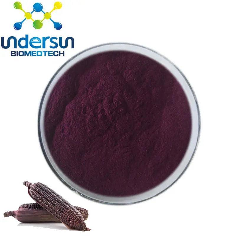 Undersun Manufacturer Supply Organic Purple Corn Seed Extract Powder Anthocyanin