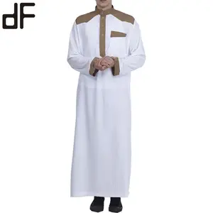 الجملة مخصصة الشرق الأوسط مسلم الإسلام الملابس تصميم جديد ثوب جبة عباية عالية أزياء الرجال العربية عباية