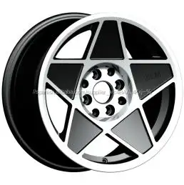 Cinco estrella de aleación de aluminio de la rueda ruedas de coche vw 15 pulgadas 8/4X100/114.3 ruedas de réplica llantas para l