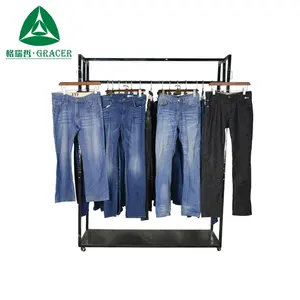 Großhandel Sortiert Fabrik Gebrauchte Kleidung Ballen UK ziemlich verwendet männer kleidung Männer Jeans Hosen