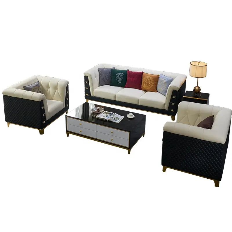 Set Sofa Mebel Gaya Modern Dubai, Furnitur Ruang Tamu Desain Furnitur