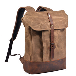 Мужской рюкзак из восковой ткани - Product Image 5