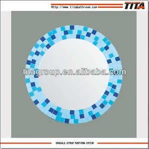 Design elements round bathroom decorative mirror