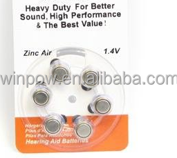 Pin Chất Lượng Tốt Pin Kẽm Không Khí 1.4V <span class=keywords><strong>A10</strong></span> A312 A13 A675 Trợ Thính Pin - Product Image 2