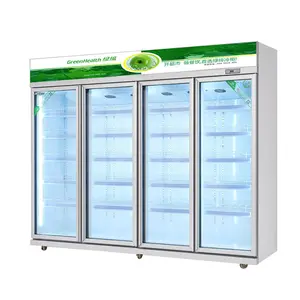 Equipamento de refrigeração de fábrica de alta qualidade para venda, porta de vidro, refrigerador, refrigerador e refrigerador, refrigerador para bebidas
