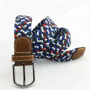 Уникальный дизайн, повседневный плетеный эластичный ремень для мужчин