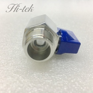 PN 63 1000 PSI <strong>Stainless</strong> Steel 316 <strong>Mini</strong> <strong>Ball</strong> <strong>Valve</strong> 3/8 In. Male Female Thread Manual Power Customizable OEM Support for Base - Product Image 3