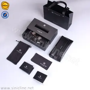 Sinicline Customized Logo Fancy Paper Full Set Of Gift Paper Box For Glasses Packaging