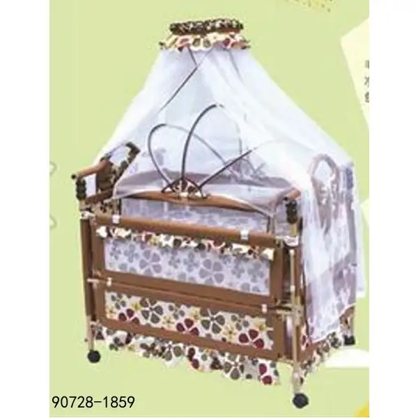 Bebek beşik yeni doğmuş bebek yatağı ahşap bebek oyun parkı 90728-1859