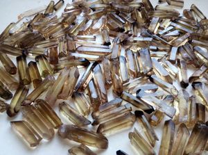 Commercio all'ingrosso naturale citrino affumicato sementi lemuriani di quarzo punto di cristallo esemplare altri oggetti di cristallo - Product Image 5