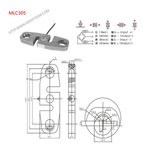 MLC305 kanca ölçekli test makinesi gerginlik kuvvet sensörü yük hücresi 10 KLB - Product Image 5