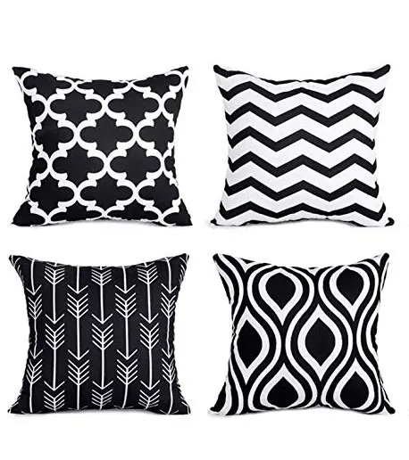 outdoor cushion cover waterproof linen pillow cover throw pillow cases 18 X 18