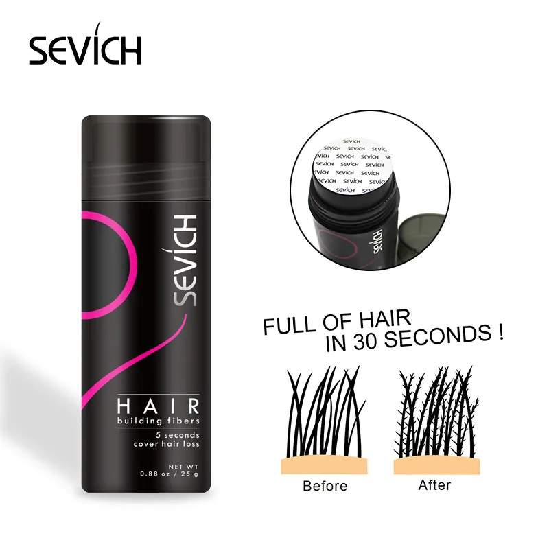 Spray de fibra de construcción de cabello, Etiqueta Privada para adelgazamiento de cabello, venta al por mayor