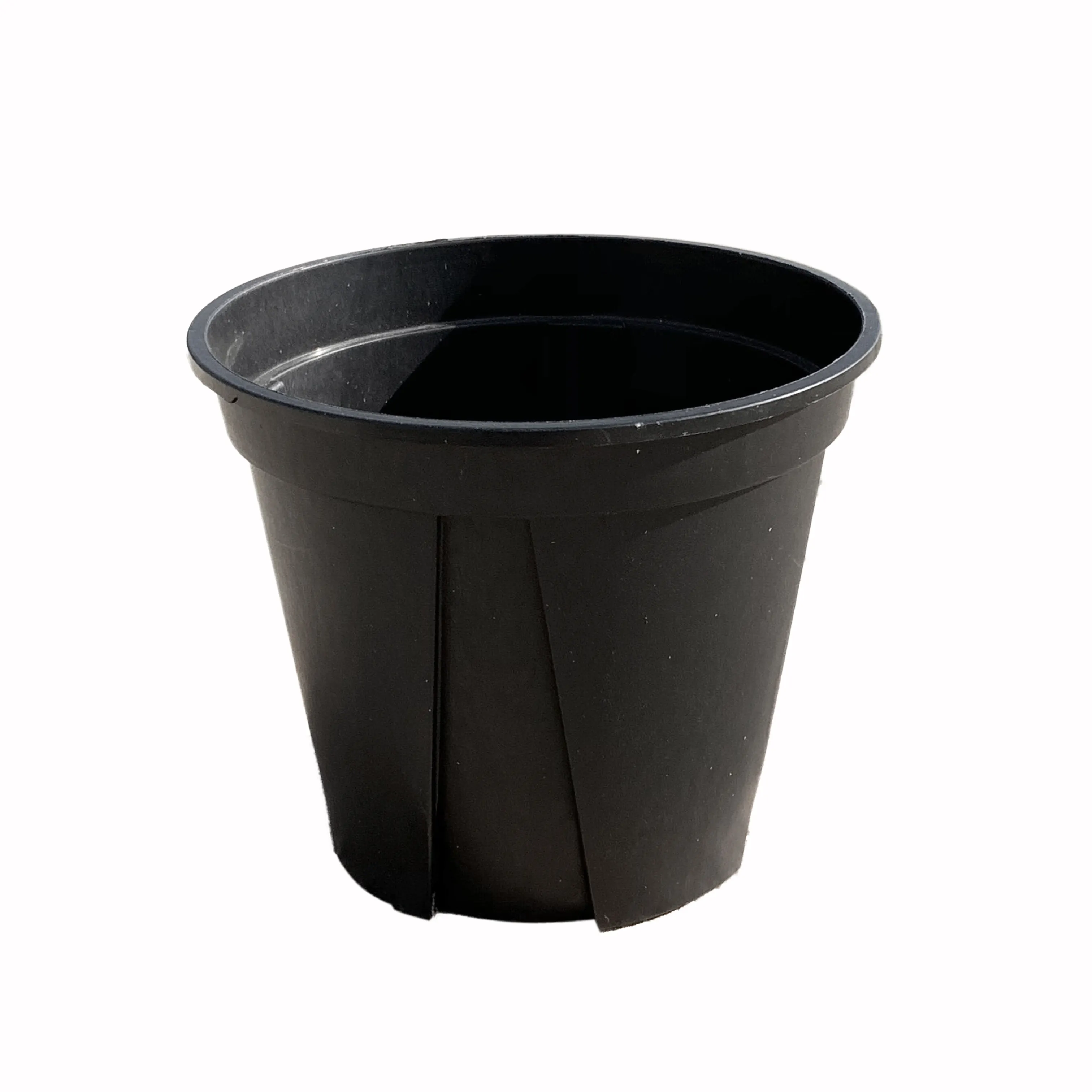 Toptan 2.5L siyah plastik pot bahçe plastik kreş galon pot kalın galon bonsai budama PP/HDPE