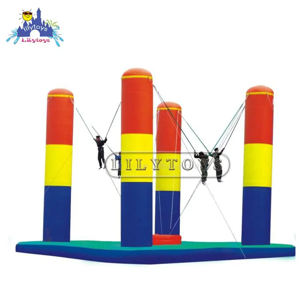 Inflatable Kids Jumping Trampoline Mini Bungee Jumping Bungee Bouncer