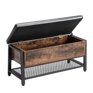 <span class=keywords><strong>VASAGLE</strong></span> Meubles de salon Articles ménagers Canapé vintage avec rangement, banc ottoman en forme de L, repose-pieds de lit moelleux avec rangement - Product Image 3