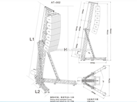 Torre de Altavoces Line Array Móvil con Soporte de Elevación