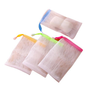 Tas jala berbusa tas wajah bersih pembersih wajah menggantung pembersih sabun cuci bersih pabrik grosir tas sabun logo disesuaikan sabun - Product Image 3