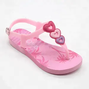 OEM ODM 2018 गर्मियों में फैशन पीवीसी गुलाबी बच्चों सैंडल लड़की जूता