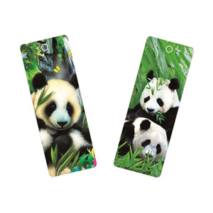 Signets lenticulaires 3d imprimés personnalisés de Panda Cartoon Drôle de conception Papier Plastique Signet lenticulaire 3D pour Cadeaux Souvenirs - Product Image 6