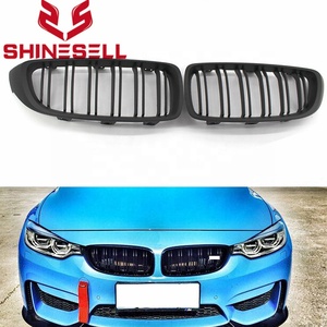 1 par de parrilla frontal negra mate con doble listón para <span class=keywords><strong>BMW</strong></span> 4 Series F32/F33/36 420i <span class=keywords><strong>428i</strong></span> 435i <span class=keywords><strong>2014</strong></span> 2015 2016 - Product Image 6