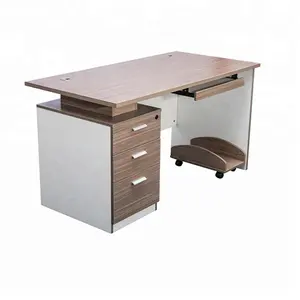 Melamine bureau Teak kantoorpersoneel tafel een persoon bureau