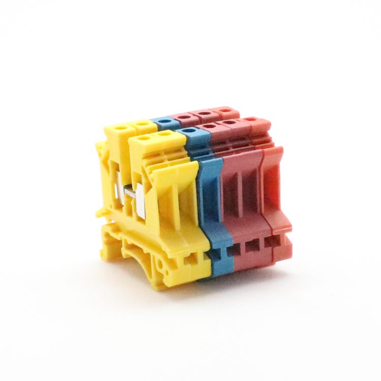 CNBX factory price UK waterproof din rail electric plastic spring 4pin 3.5mm terminal connector block