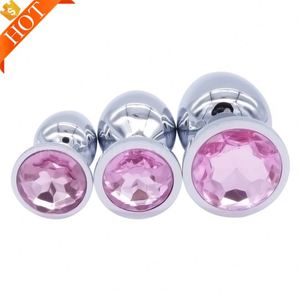 Ücretsiz özel kutu-toptan 1 adet veya 3 adet 1 takım seks oyuncakları yetişkin titreşimli kristal takı ile popo fiş Anal seks oyuncakları - Product Image 5