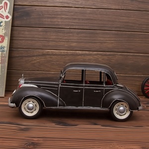 รถโมเดลโลหะย้อนยุค ปี <span class=keywords><strong>1955</strong></span> งานฝีมือคลาสสิก สเกล 1:12 ของตกแต่งบ้านสไตล์ย้อนยุค งานแฮนด์เมด ของขวัญงานฝีมือ - Product Image 5