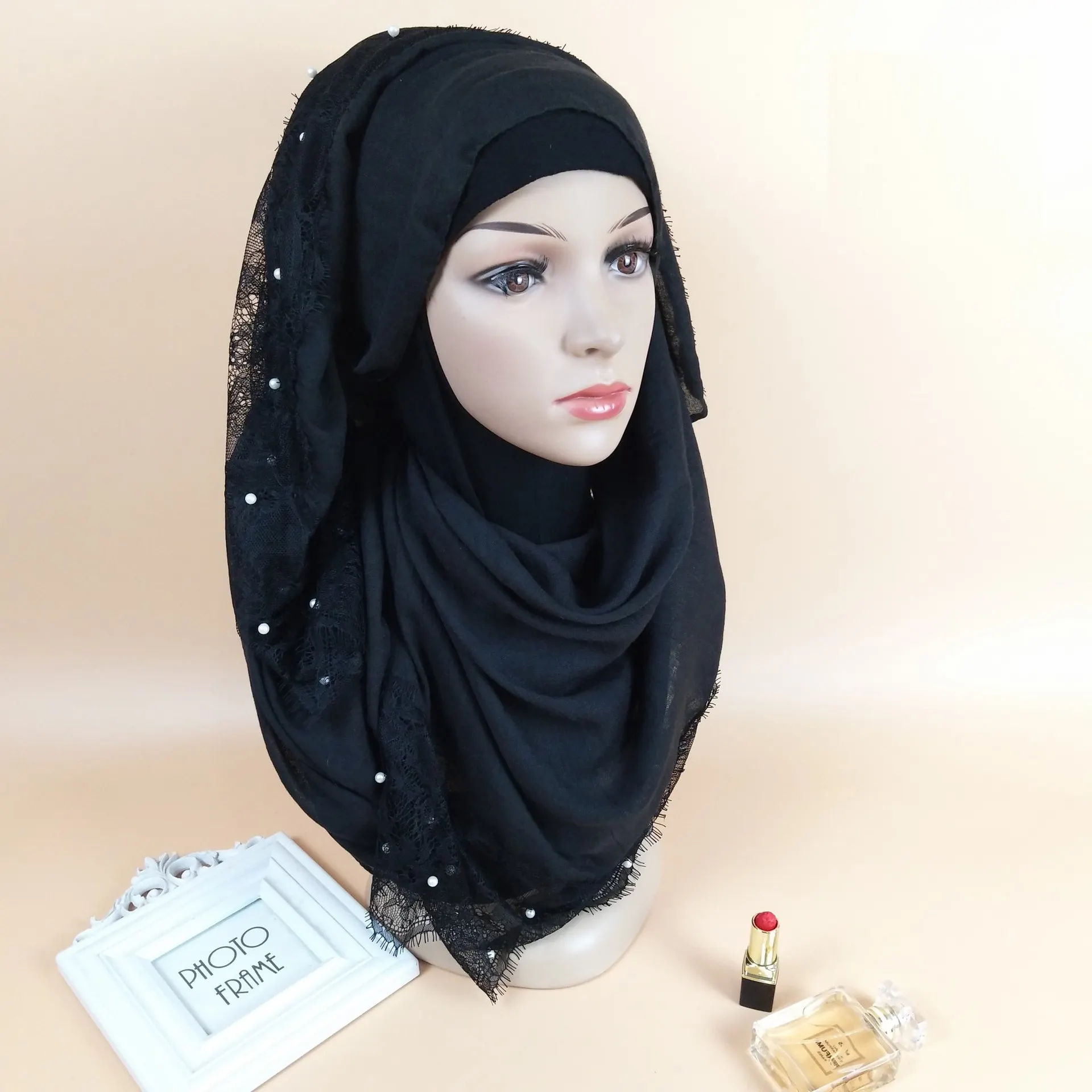 Lage MOQ voorraad mode hijab ontwerpen