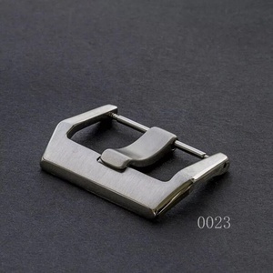 ソリッドワイドタング20 22 24mm304ステンレススチールレザーウォッチバンドバックル - Product Image 2