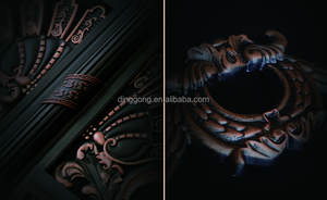 Puertas de Aluminio Estilo Europeo para Villas, Puertas Eléctricas para Jardín, <span class=keywords><strong>Puerta</strong></span> de Patio de Aluminio - Product Image 3