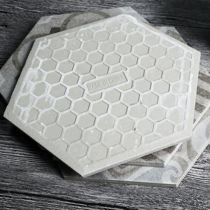 Cina italiano grigio antiscivolo esagonale porcellana piastrelle decorative a parete pavimento della cucina backsplash - Product Image 6
