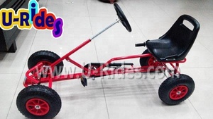 Kart à pédales robuste pour enfants et adultes avec piste de support gonflable - Product Image 4