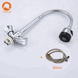 Bán Hot bếp Vòi tap phong cách hiện đại kéo xuống bồn rửa nhà bếp tap linh hoạt Brass hai xử lý tường bếp Mixer - Product Image 2
