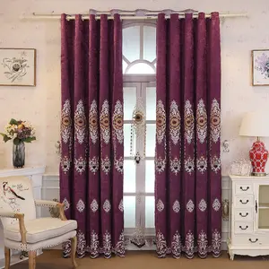 יוקרה רקום בד Cortinas Decorativas Cortinas, מוצר חדש רעיונות 2019 סלון מאוורר בצורת וילונות #