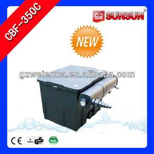 Sunsun acuario piscina de jardín bio filtro 12000l/h vidrio templado cbf-350c - Product Image 1