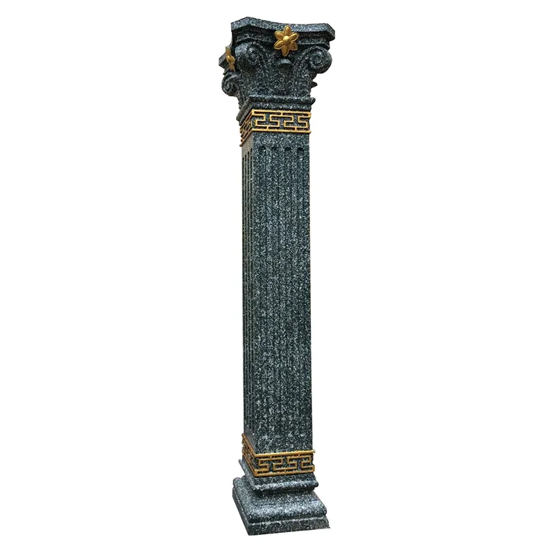 Outdoor ABS plastic square cement moulding roman pillar mold