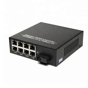 Hersteller preis Single Mode Single Fibre 1 Fiber 8 RJ45-Anschluss Fast Ethernet Optic Media Converter - Product Image 4