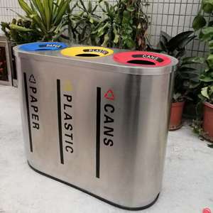 ถังขยะสแตนเลส/ถังขยะ/ถังขยะสามารถมีการรีไซเคิลที่ทำเครื่องหมายไว้ปก - Product Image 3