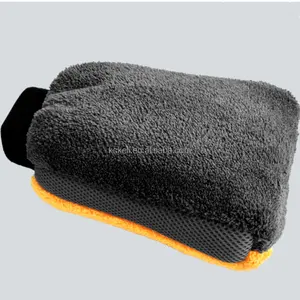 Microfiber Wash Mitt With Waterproof Liner Inside Ultra Soft Automatic Car Wash