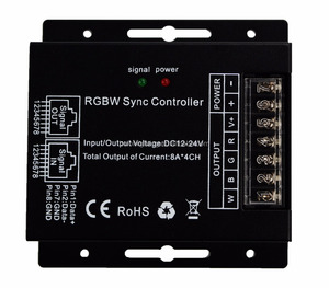8A * 4CH 768W sz600 công suất cao đầy màu sắc RGB + W có dây đồng bộ điều khiển RJ45 RF LED RGBW điều khiển - Product Image 4