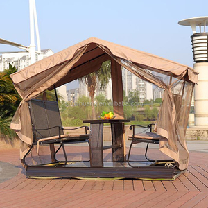 Offre Spéciale extérieure en métal patio balançoire chaise pour 4 personnes avec auvent de jardin - Product Image 4