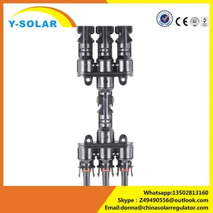Y-SOLAR tuv 6 sqmmソーラーケーブルコネクタ600ボルト/1000ボルトmc4 t型分岐分岐コネクタ3に1
