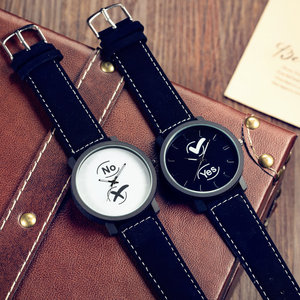 นาฬิกาคู่รัก สัญลักษณ์ความรัก ใช่และไม่ใช่ นาฬิกาข้อมือผู้หญิง รุ่น QW19 - Product Image 1